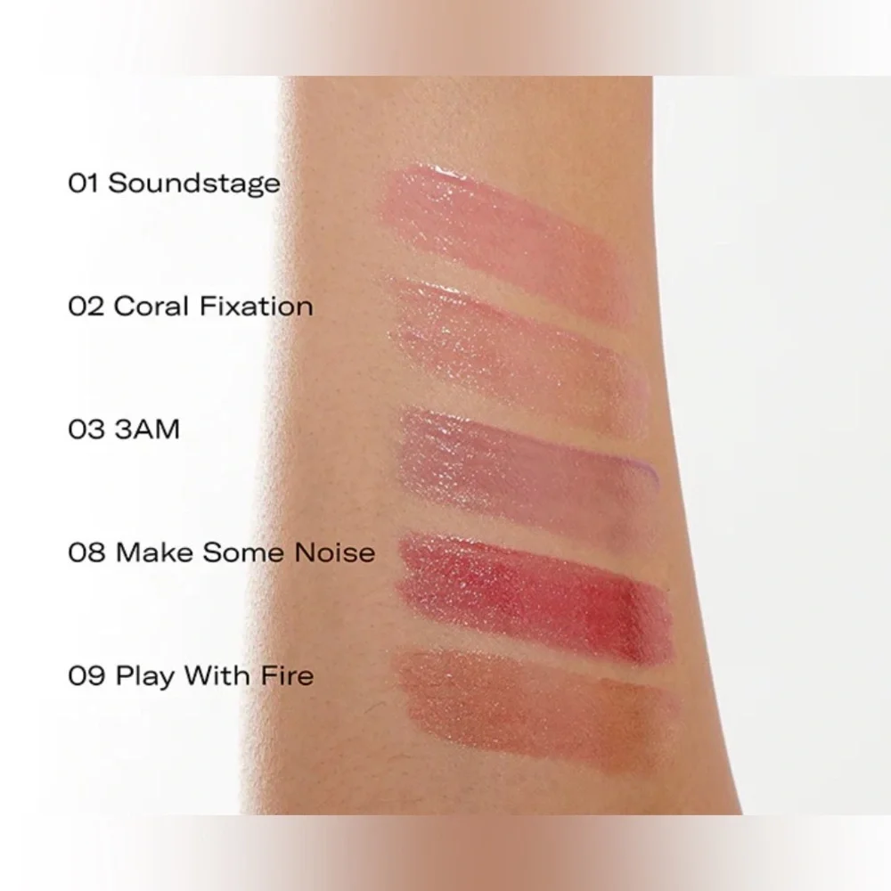 Youthforia Dewy Gloss 02‎ Coral Fixation Shimmer Lip Gloss NIB New